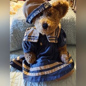 U.S.S. BOYDS Sailor Teddy Bear in Blue and Brown